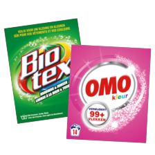 Omo of Biotex wasmiddel